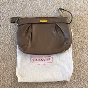 Coach Dark Brown Leather Clutch